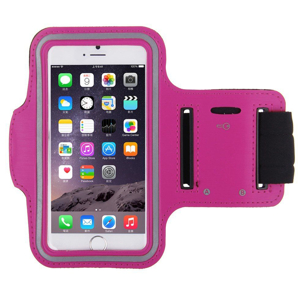 Apple iPHONE 6 Plus 5.5 Sports Armband (Hot Pink)